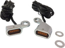Lights Marker Handlebar Chrome / Amber LED For Harley Davidson FLS 1690 2012-2014