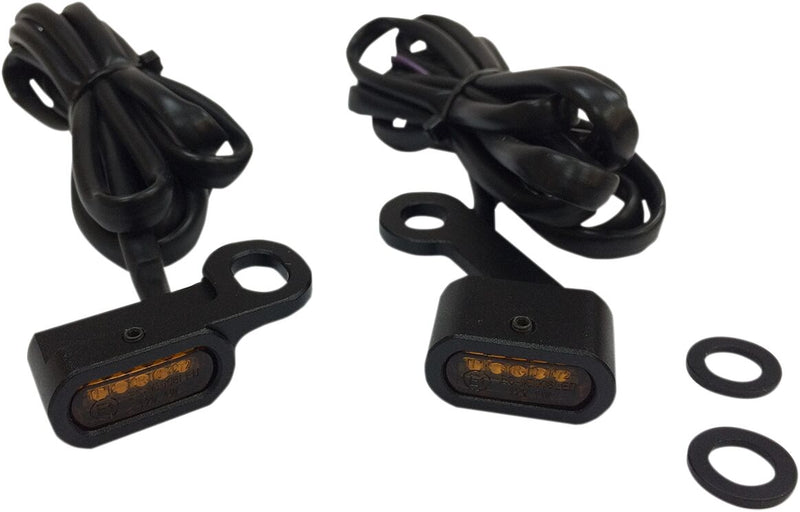 Lights Marker Handlebar Black / Amber LED For Harley Davidson XL 1200 NS 2021