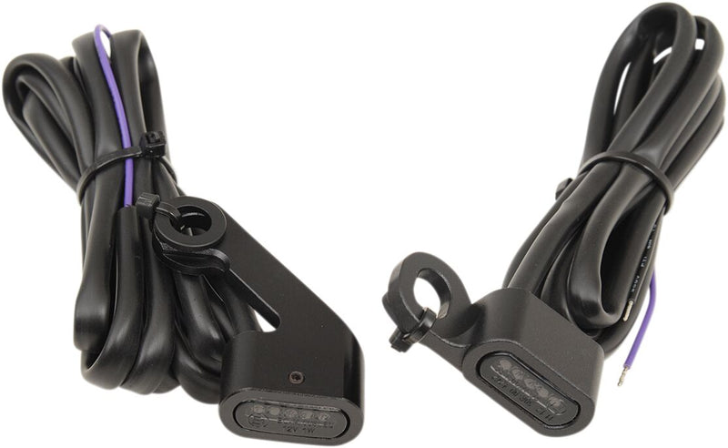 Lights Marker Handlebar Black / Smoke LED For Harley Davidson FLDE 1750 ABS 2018-2020