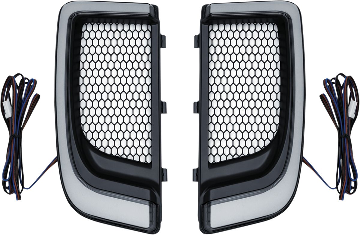 Tracer LED Fairing Lower Grill Inserts Black