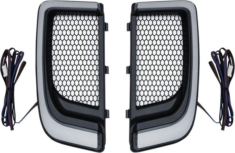 Tracer LED Fairing Lower Grill Inserts Black