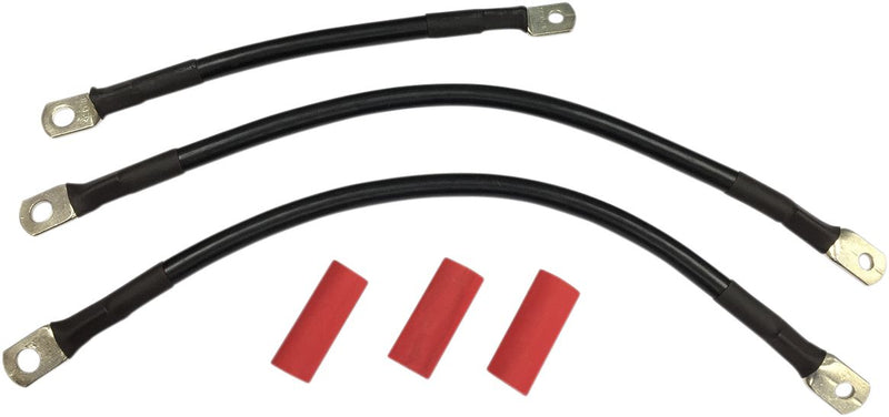 Battery Cable Set Black For Harley Davidson FLHR 1340 1994-1998