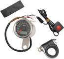 Electronic Speedometer Polished Black Face - 1.8 Inch
