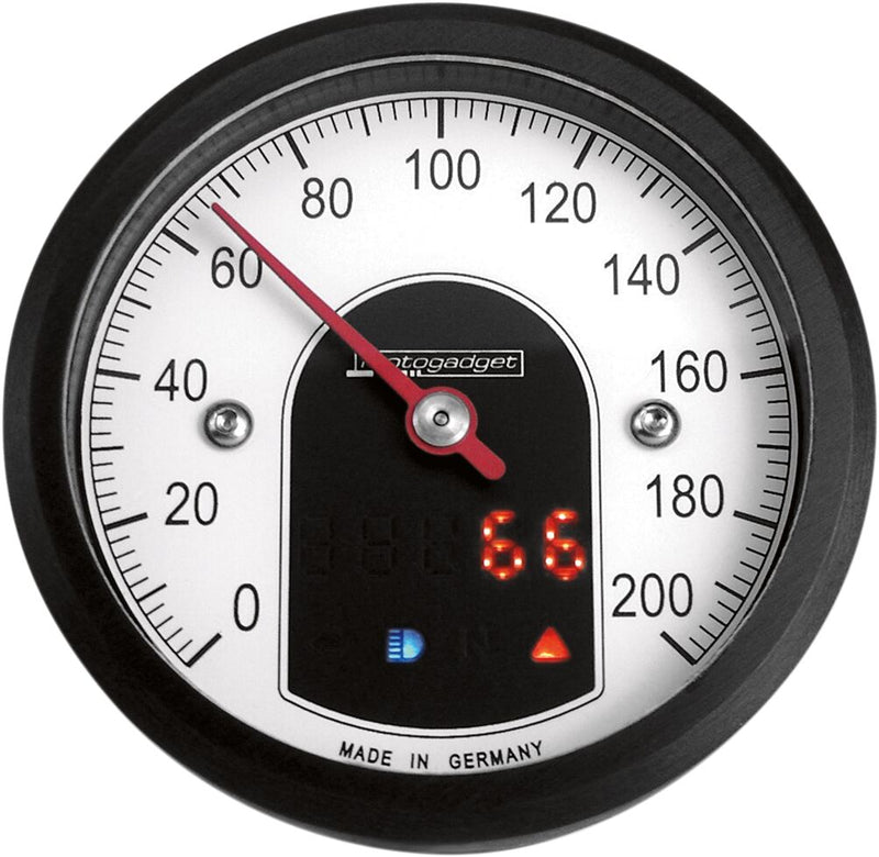 Mo Scope Tiny 49 MM Analog Speedometer Black