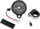 Mechanical Speedometer 2:1 W/ Trip-Meter Black Housing Black Face - 2.4 Inch