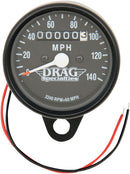 Mechanical Speedometer 2240:60 Black Housing Black Face - 2.4 Inch