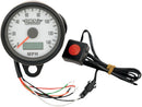 Electronic Speedometer Black Housing White Face - 2.4 Inch