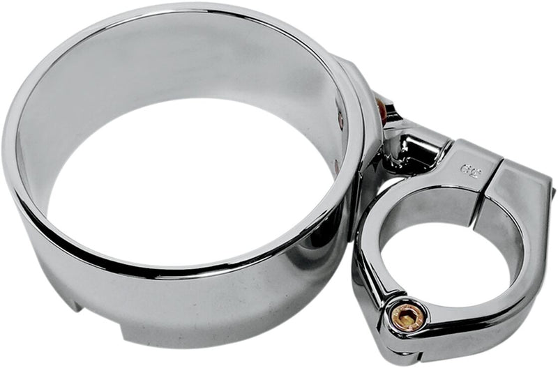 Speedometer Ring With Swivel Clamp Clear - 39mm
