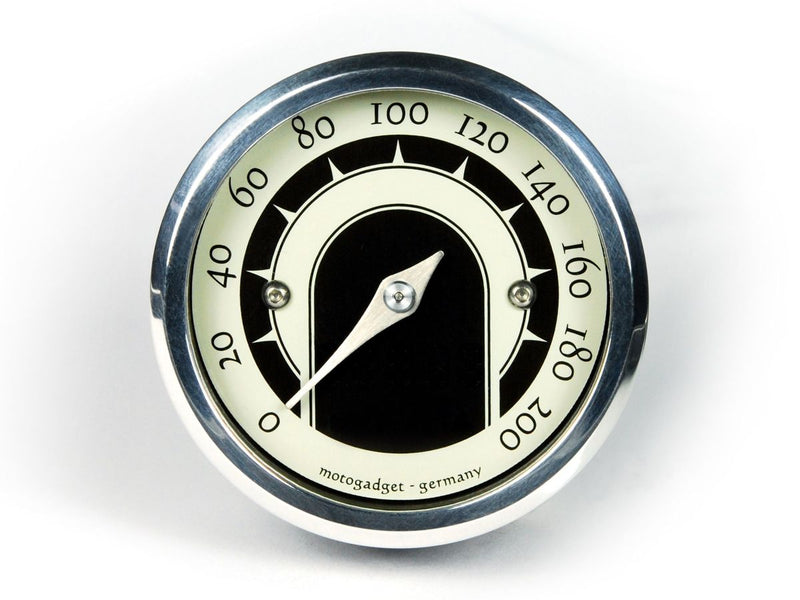 MST Speedster Analog Speedometer Polished