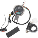 Programmable Mini Electronic Speedometer With Odometer / Tripmeter Black - 1.87 Inch