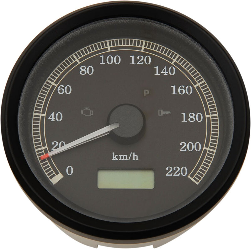 Programmable Electronic Speedometer KPH Black - 3-3/8 Inch