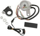 Electronic Speedometers With Indicator Lights 1-7/8" Mini Programmable 120 MPH Stainless White