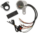 Electronic Speedometers With Indicator Lights 1-7/8" Mini Programmable 220 KPH Stainless Black