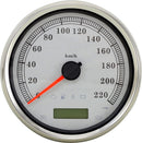 Programmable Electronic Metric Speedometer KPH Silver - 5 Inch