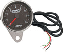 Tachometer 8000Rpm Led Chrome Black Face Red Needle - 2.4 Inch