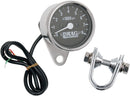 Tachometer 8000RPM LED Chrome Black Face White Needle - 2.4 Inch