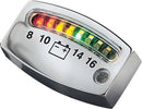 LED Battery Gauge Chrome
