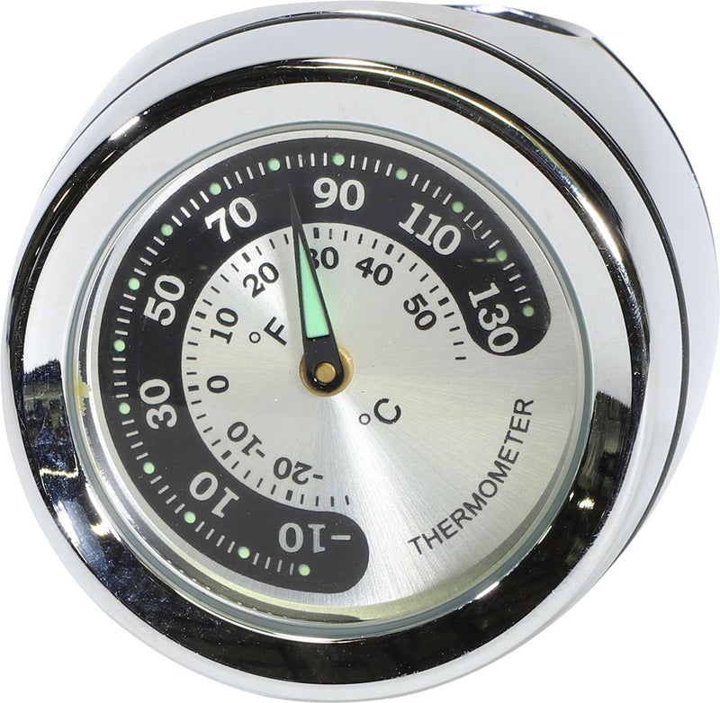 Bar Mount Thermometer Chrome - 1 Inch