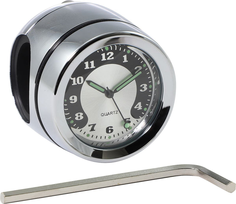 Bar Mount Clock Chrome - 1 Inch