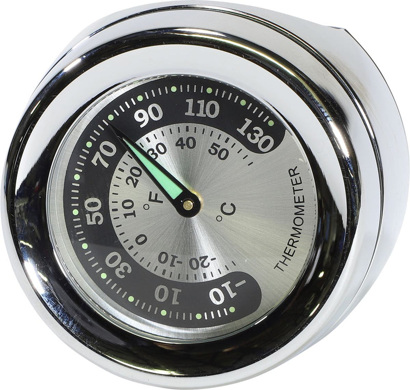 Bar Mount Thermometer Chrome - 1.25 Inch