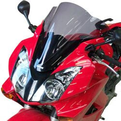 Double Bubble Windshield Smoked Black - 44.5cm x 3mm