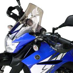 High Protection Windshield Smoked Black 35.5cm x 3mm For Yamaha XT 660 X 2004-2007