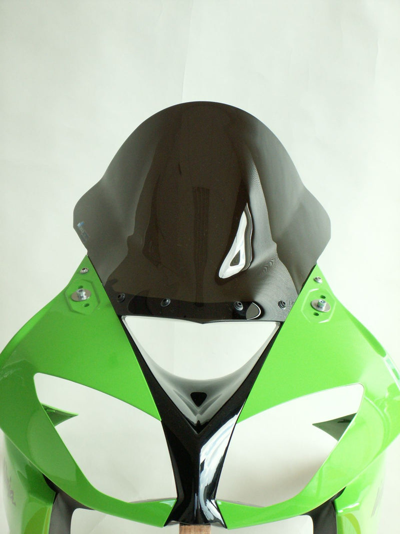 Double Bubble Windshield Clear 37cm x 3mm For Kawasaki ZX-6 R 600 2009-2012