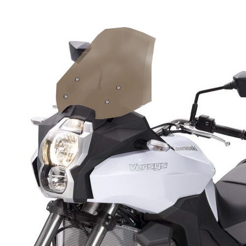 High Protection Windshield Smoked Grey 48cm x 4mm For Kawasaki KLZ 1000 ABS 2012-2014