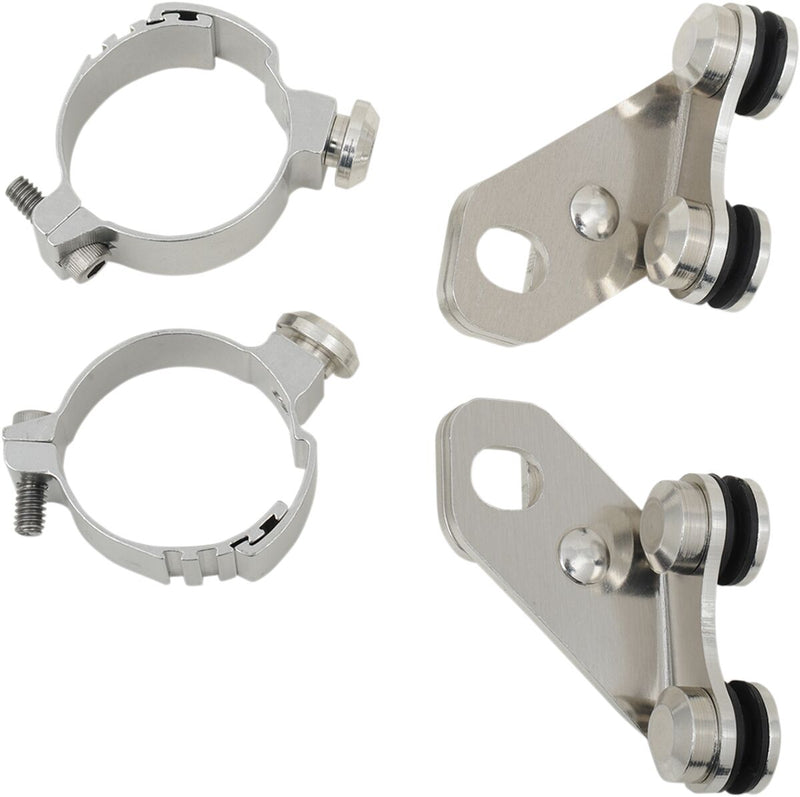 Independent Lowers Windshield Hardware Kit Chrome For Harley Davidson FXCW 1584 2008-2009