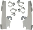 Fats/Slim Windshield Trigger-Lock Complete Mount Kit Polished For Harley Davidson FX 1200 1973-1977