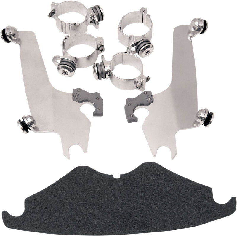 Sportshield Trigger-Lock Complete Mount Kit Polished For Harley Davidson VRSCA 1130 2002-2006