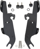 Fats/Slim Windshield Trigger-Lock Complete Mount Kit Black For Harley Davidson FLS 1690 2012-2016