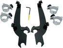 Sportshield Trigger-Lock Complete Mount Kit Black For Harley Davidson FX 1200 1973-1977
