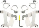 Cafe Fairing Trigger Lock Hardware Kit Polished For Harley Davidson XG 500 2015-2016