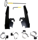Fats/Slim Windshield Trigger-Lock Complete Mount Kit Black For Harley Davidson XL 1200 C 2011-2016