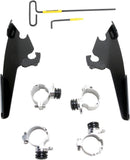 Fats/Slim Windshield Trigger-Lock Complete Mount Kit Black For Harley Davidson XL 1200 T 2018-2019