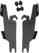 Fats/Slim Windshield Trigger-Lock Complete Mount Kit Black For Harley Davidson FLFB 1750 ABS 2018-2020
