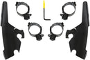 Batwing Fairing Trigger-Lock Mounting Kit Black For Harley Davidson FLSB 1750 ABS 2018-2023