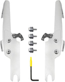 Fats/Slim Windshield Trigger-Lock Complete Mount Kit Polished For Harley Davidson FLHRS 1450 2004-2006