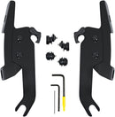 Fats/Slim Windshield Trigger-Lock Complete Mount Kit Black For Harley Davidson FLSL 1750 ABS 2018-2021
