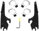 Batwing Fairing Trigger-Lock Mounting Kit Black For Harley Davidson XL 1200 X 2016
