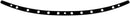 Stainless Steel Windshield Trim Holes Black