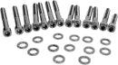 Socket-Head Cam Cover Bolt Kit Smooth Black / Chrome For Harley Davidson XL 1200 C 2004-2016