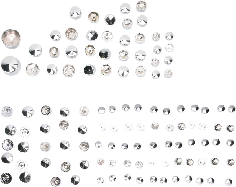 Bolt Cover Deluxe Kit Chrome For Harley Davidson FLHR 1584 2007-2008