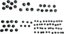 Bolt Cover Standard Kit Black For Harley Davidson FLHR 1450 2000-2003