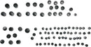 Bolt Cover Standard Kit Black For Harley Davidson FXD 1450 2000-2003