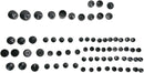 Bolt Cover Standard Kit Black For Harley Davidson XL 1200 C 1996-1998