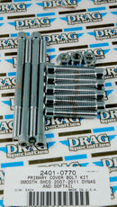 Socket-Head Primary Cover Bolt Kit Smooth Chrome For Harley Davidson FLD 1690 2012-2013
