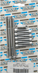 Socket-Head Primary Cover Bolt Kit Knurled Chrome For Harley Davidson FLHR 1584 2007-2008