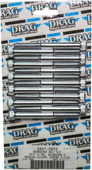 Bolt Kit M8 Crankcase Knurled Allen Head Chrome